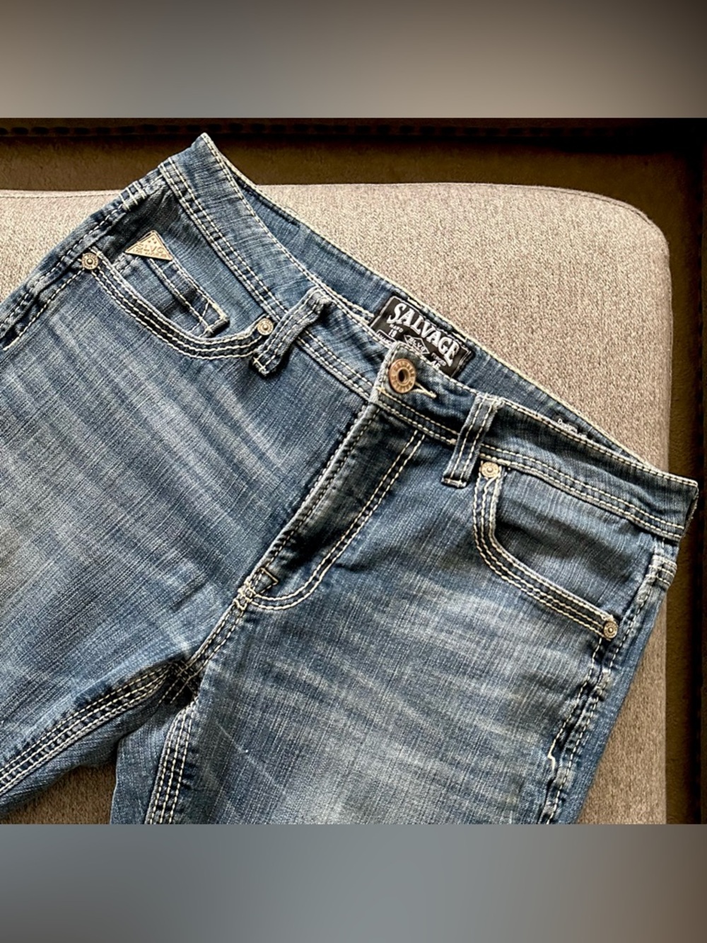 Salvage by Buckle Men’s Anarchy Straight Relaxed Jeans 34 Regular - Picture 4 of 8